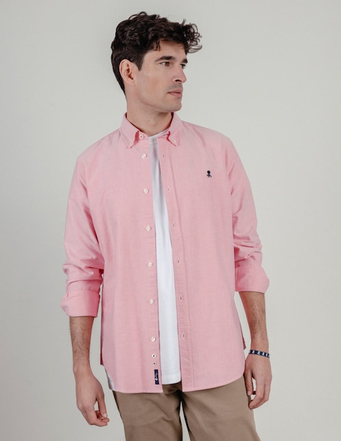 Camisa casual de algodón manga larga para hombre 1