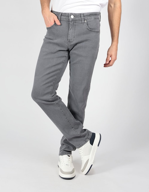 Pantalón business casual slim de algodón para hombre 1