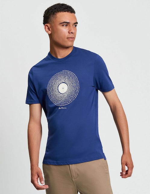 Playera Ben Sherman moderno cuello redondo para hombre