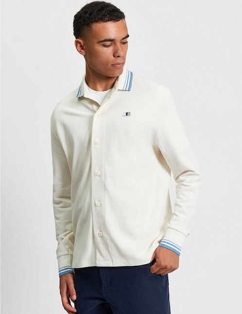 Suéter cuello polo para hombre