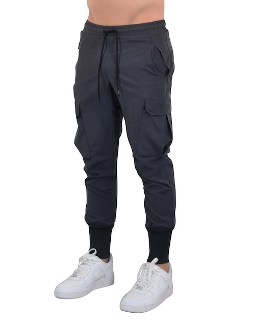 Jogger ajustado john leopard no aplica pain into power "estampado" liso con bolsillos "para hombre"