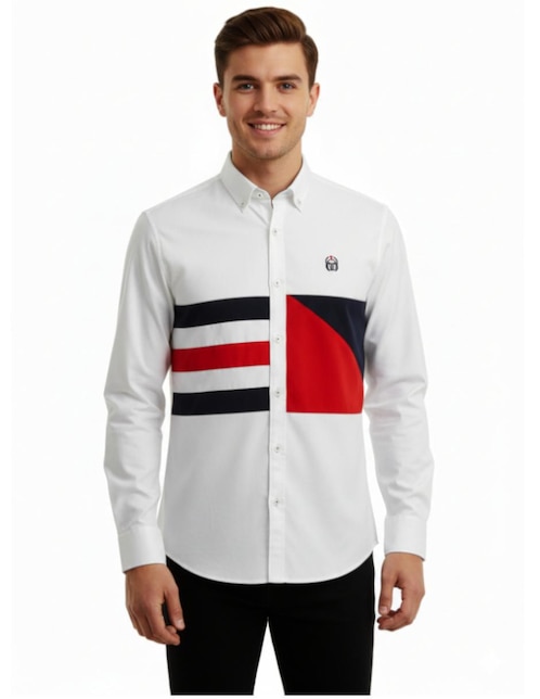 Camisa casual Luqtari manga larga para hombre