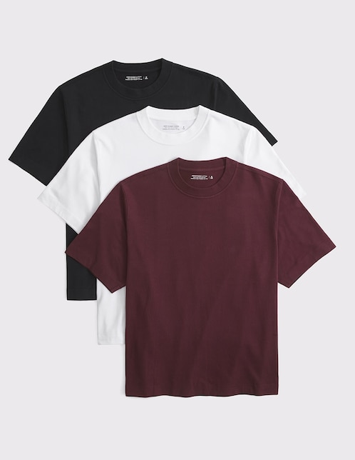 Set playera Abercrombie & Fitch XM25 cuello redondo para hombre