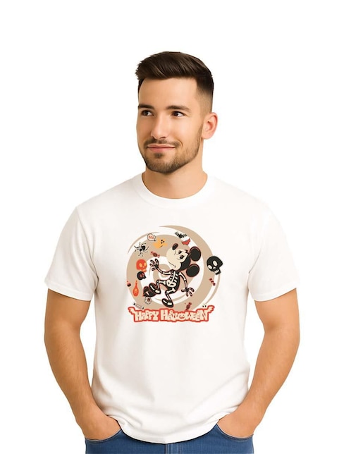 Playera de Halloween cuello redondo para hombre