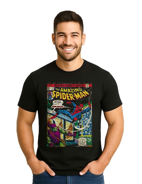 Playera Spider-Man cuello redondo para hombre