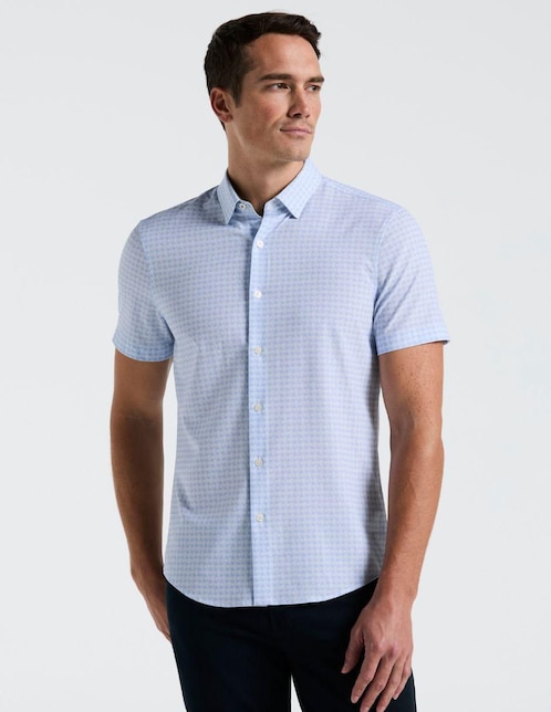 Camisa casual Perry Ellis manga corta para hombre
