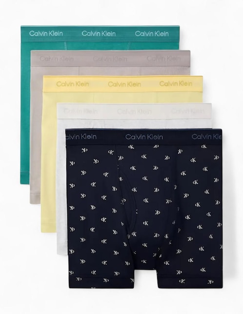 Set bóxer brief Calvin Klein de algodón para hombre 5 piezas