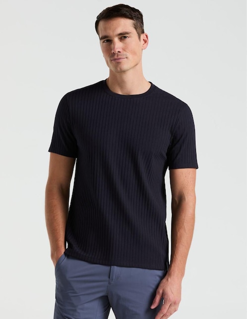 Playera Perry Ellis cuello redondo para hombre