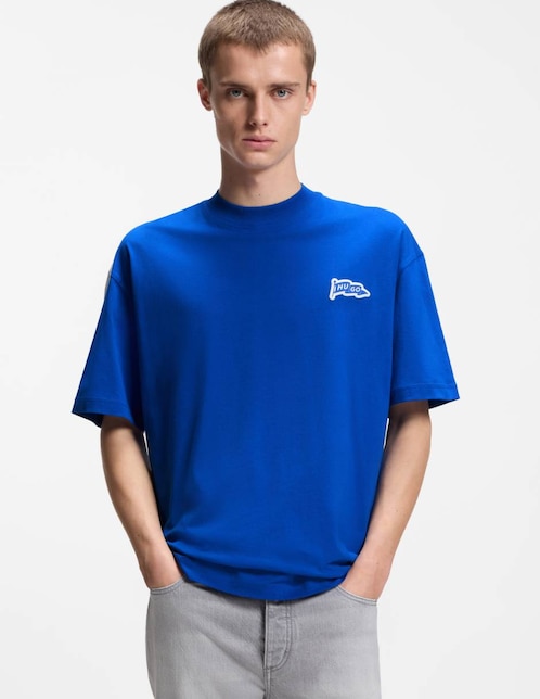 Playera Hugo Blue cuello redondo para hombre