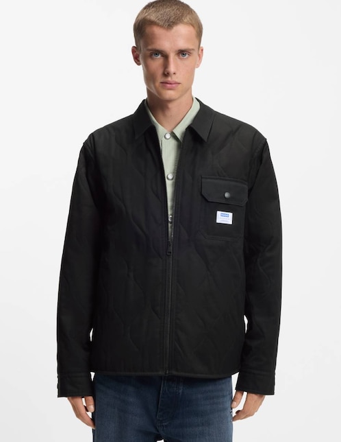 Chamarra Hugo Blue capitonada para hombre