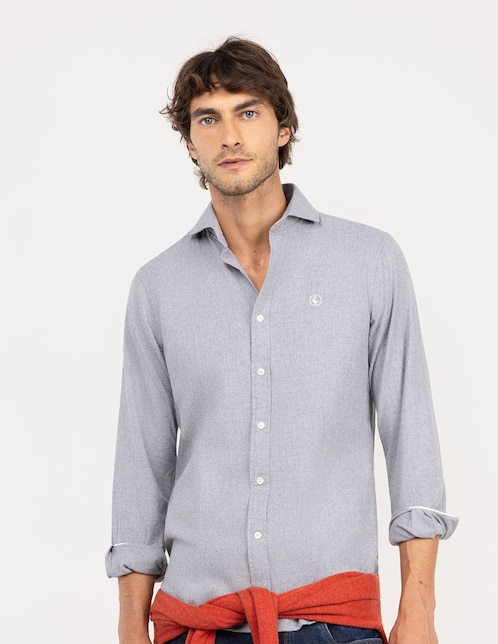 CAMISA EL GANSO 1050W250037 B, G, GRIS