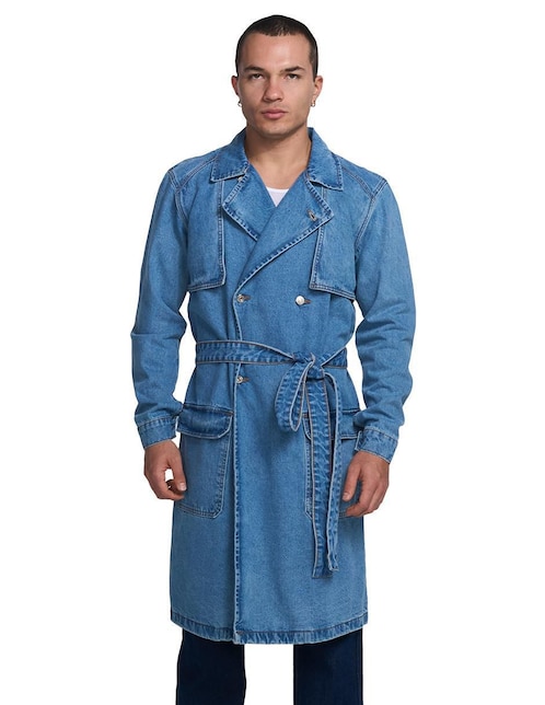 Gabardina a la rodilla MCHK para hombre