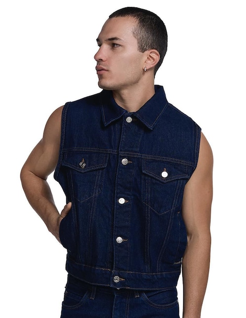 Chaleco Mchk mezclilla para hombre