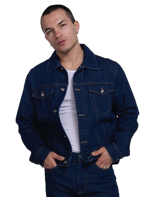 Chamarra Denim MCHK Vaquera de Mezclilla para hombre