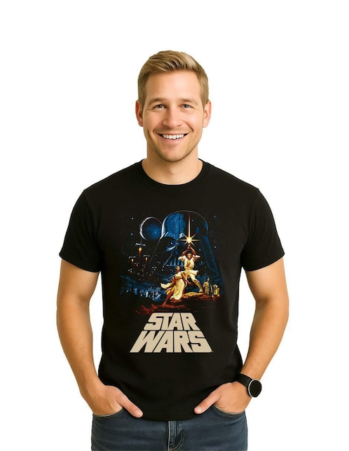 Playera Star Wars cuello redondo para hombre