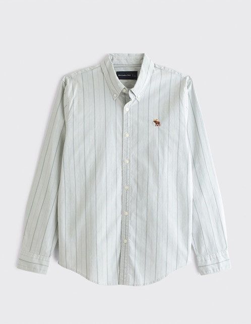 Camisa casual de algodón manga larga para hombre 1