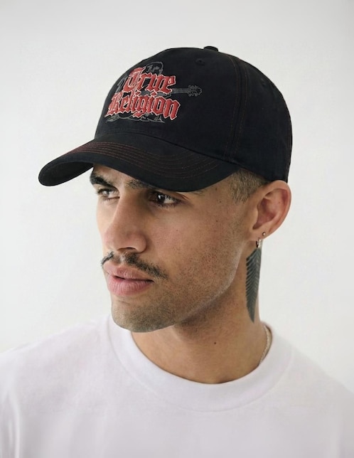 Gorra visera curva correa ajustable casual True Religion para hombre