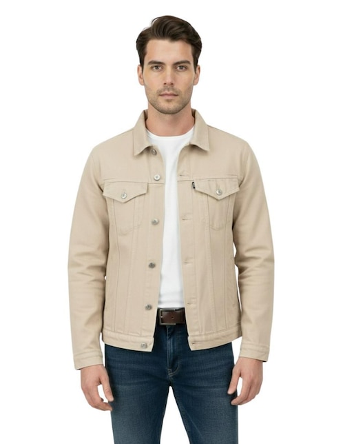 Chamarra denim Indicum Denim de mezclilla con bolsillos para hombre