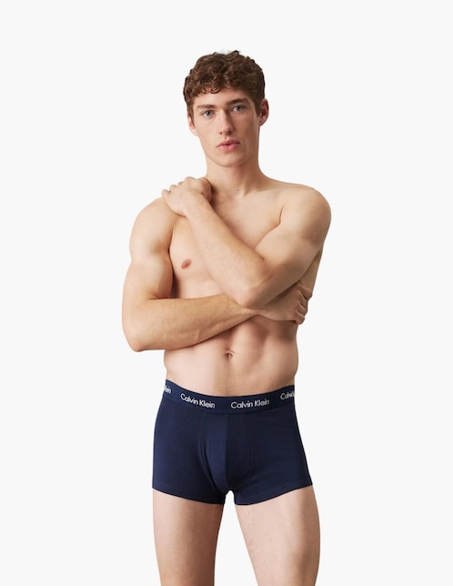 Set bóxer trunk Calvin Klein de algodón para hombre 3 piezas