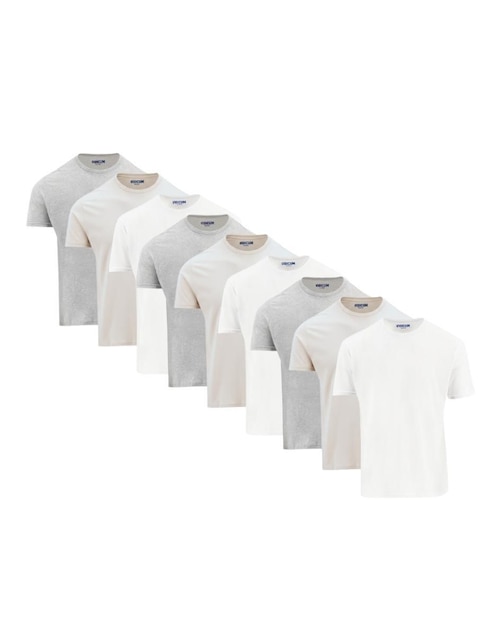 Set playera cuello redondo para hombre 1