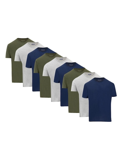 Set playera cuello redondo para hombre 1