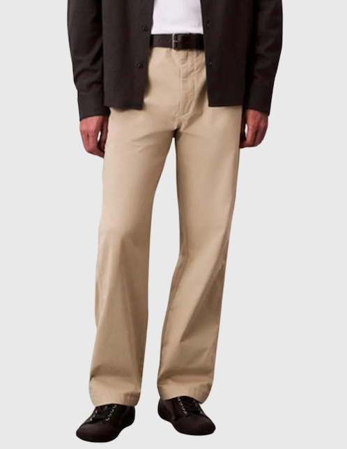 Pantalón business casual regular de algodón para hombre 1