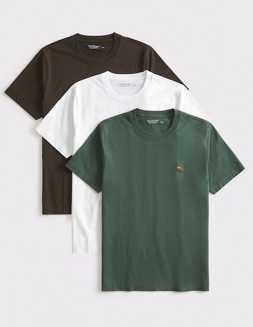 Playera Abercrombie & Fitch cuello redondo para hombre