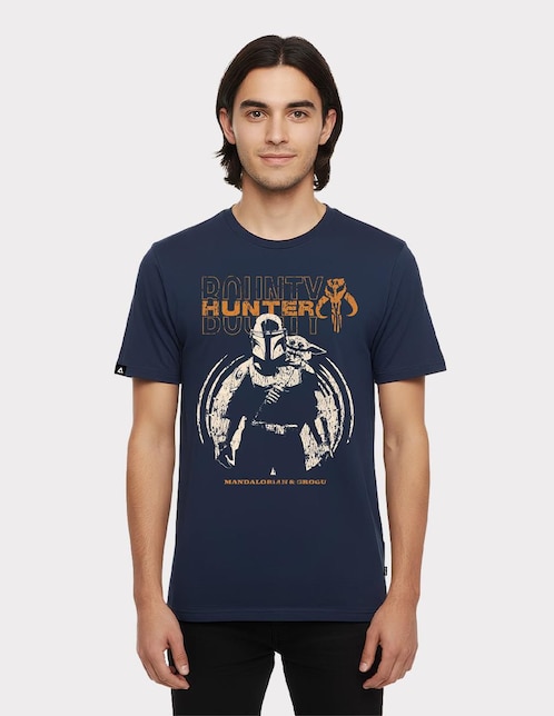 Playera The Mandalorian cuello redondo para hombre 1