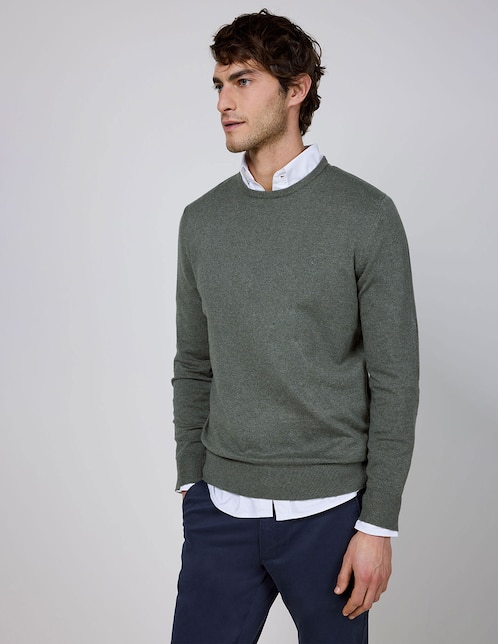 Suéter cuello redondo para hombre 1