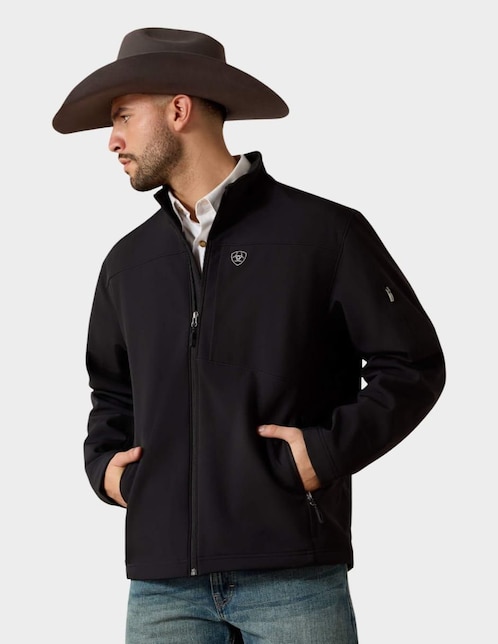 Chamarra rompevientos Ariat repelente al agua con bolsillos para hombre