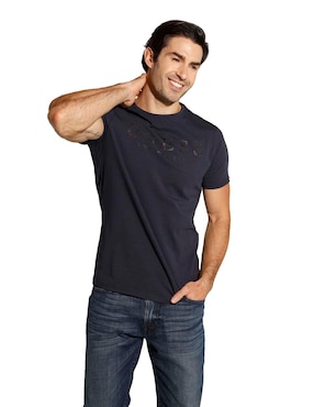 Playera Guess Cuello Redondo Para Hombre