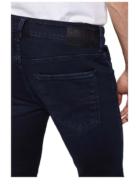 Jeans skinny GUESS lavado obscuro para hombre