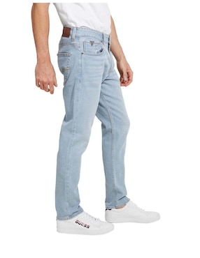 Jeans straight Guess lavado claro para hombre