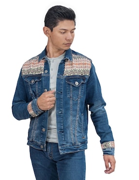Chamarra Angelozano de mezclilla para hombre