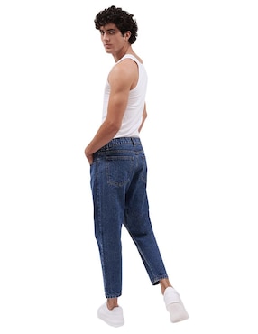 Jeans crooped straight Mchk 8019 lavado claro para hombre