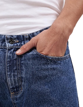 Jeans crooped straight Mchk 8019 lavado claro para hombre