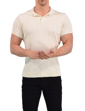 Playera tipo polo John Leopard para hombre