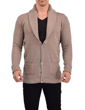 Suéter John Leopard cuello V para hombre