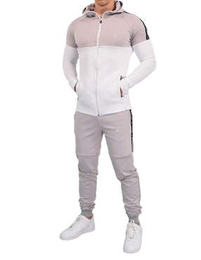 Conjunto deportivo regular John Leopard con elástico para hombre