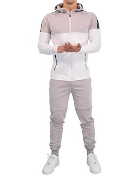 Conjunto deportivo regular John Leopard con elástico para hombre
