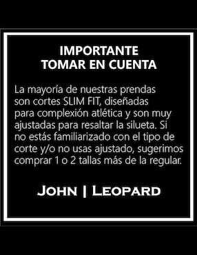 Conjunto deportivo regular John Leopard con elástico para hombre