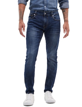 Jeans Skinny GUESS Deslavado Para Hombre