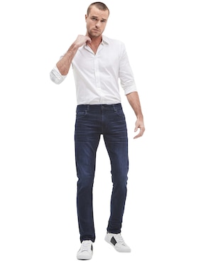 Jeans Slim GUESS Deslavado Para Hombre