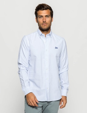Camisa casual Scotta de algodón manga larga para hombre