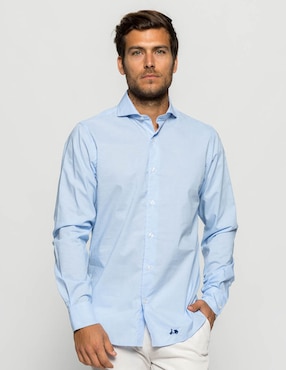 Camisa Casual Scotta De Algodón Manga Larga Para Hombre