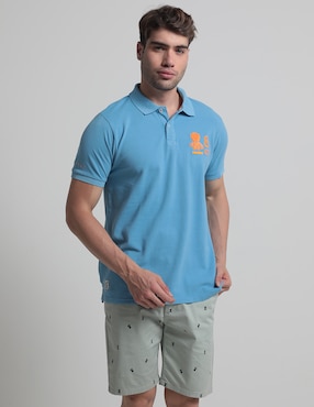 Playera Tipo Polo El Pulpo Para Hombre