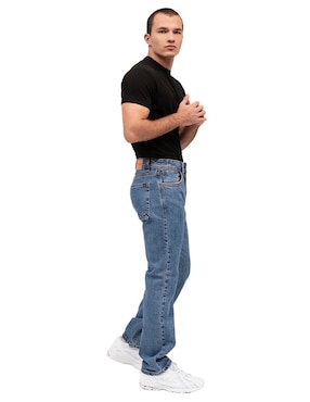 Jeans straight Mchk 8027 lavado obscuro para hombre