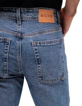 Jeans straight Mchk 8027 lavado obscuro para hombre