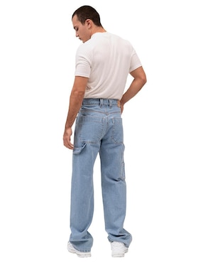Jeans straight Mchk lavado claro para hombre