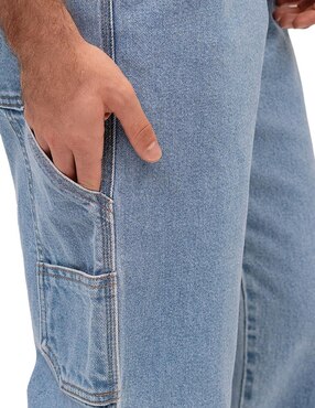 Jeans straight Mchk lavado claro para hombre